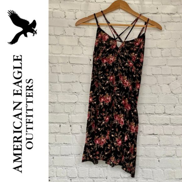 EUC AE American Eagle Floral Sun Dress - Picture 1 of 9